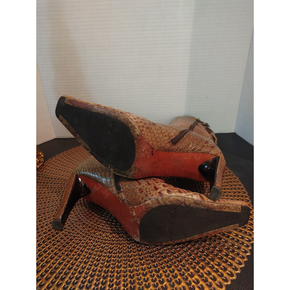 Donald J. Pliner Crocodile Boots Size 7 - Picture 8 of 8